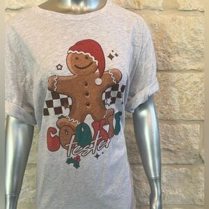 Cookie Tester Gingerbread Christmas Tee | Holiday Baking Graphic Shirt